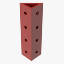 Trak Racer TR8020 SPARE CORNER BRACKET - 160 X 40MM - RED - DELENordic.com Trak Racer TR8020 Spare Corner Bracket - 160 X 40MM - Red - Set of 2