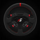 Simagic GT1 Rounded Steering Wheel with GT Pro Hub(K) | Shifter & Clutch Paddles - Leather - DELENordic.com Simagic GT Pro Rounded Steering Wheel (K) - Leather