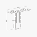 Alterzone Ledge VESA Compatible Device Shelf Alterzone Ledge VESA Compatible Device Shelf