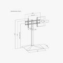 Alterzone Slim 7 X TV Floor Stand for 32"-75" TV's Alterzone Slim 7 X TV Floor Stand for 32