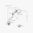 Alterzone Arm Momentum Heavy-duty Single Monitor Arm With USB-A/USB-C Ports, Space Gray Alterzone Arm Momentum Heavy-duty Single Monitor Arm, Silver