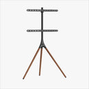 Alterzone Trio Easel TV Floor Stand for 45"-65" TVs, Walnut - DELENordic.com Alterzone Trio Easel TV Floor Stand for 45