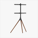 Alterzone Trio Easel TV Floor Stand for 45"-65" TVs, Walnut - DELENordic.com Alterzone Trio Easel TV Floor Stand for 45