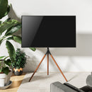 Alterzone Trio Easel TV Floor Stand for 45"-65" TVs, Walnut - DELENordic.com Alterzone Trio Easel TV Floor Stand for 45