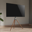 Alterzone Trio Easel TV Floor Stand for 45"-65" TVs, Walnut - DELENordic.com Alterzone Trio Easel TV Floor Stand for 45