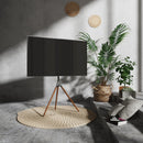 Alterzone Trio Easel TV Floor Stand for 45"-65" TVs, Walnut - DELENordic.com Alterzone Trio Easel TV Floor Stand for 45