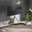 Alterzone Trio Easel TV Floor Stand for 45"-65" TVs, Walnut - DELENordic.com Alterzone Trio Easel TV Floor Stand for 45