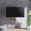 Alterzone Trio Easel TV Floor Stand for 45"-65" TVs, Walnut - DELENordic.com Alterzone Trio Easel TV Floor Stand for 45