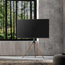 Alterzone Trio Easel TV Floor Stand for 45"-65" TVs, Walnut - DELENordic.com Alterzone Trio Easel TV Floor Stand for 45