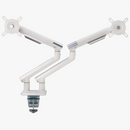 Alterzone Arm Duo Aluminum Monitor Arm, White - DELENordic.com Alterzone Arm Duo Aluminum Monitor Arm, White