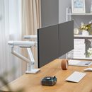 Alterzone Arm Duo USB Aluminum Monitor Arm, 2 x USB 3.0 Ports, White - DELENordic.com Alterzone Arm Duo USB Aluminum Monitor Arm, 2 x USB 3.0 Ports, White