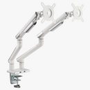Alterzone Arm Duo USB Aluminum Monitor Arm, 2 x USB 3.0 Ports, White - DELENordic.com Alterzone Arm Duo USB Aluminum Monitor Arm, 2 x USB 3.0 Ports, White