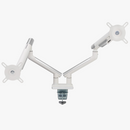 Alterzone Arm Duo USB Aluminum Monitor Arm, 2 x USB 3.0 Ports, White - DELENordic.com Alterzone Arm Duo USB Aluminum Monitor Arm, 2 x USB 3.0 Ports, White