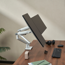 Alterzone Arm Duo Aluminum Monitor Arm, White - DELENordic.com Alterzone Arm Duo Aluminum Monitor Arm, White