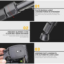 ZOMEi Q111 Portable Aluminum Tripod Stand Kit for Live Broadcast Video Photography and Wildlife Photography - DELENordic.com ZOMEi Q111 Portable Aluminum Tripod for Photo & Video
