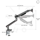 Alterzone Arm One Aluminum Monitor Arm, Space Gray - DELENordic.com Alterzone Arm One Aluminum Monitor Arm, Space Gray