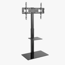 Alterzone Slim 7g TV Stand with Glass Base for 37"-70" TVs, Black - DELENordic.com Alterzone Slim 7g TV Stand with Glass Base for 37